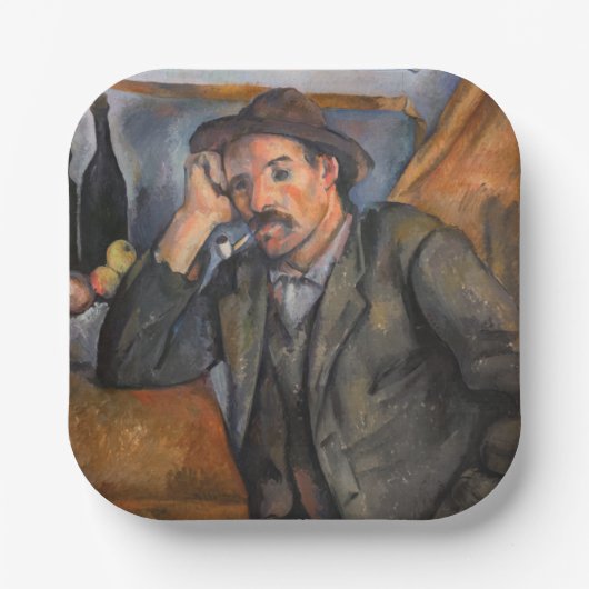 Paul Cezanne - Smoker Pappteller (Vorderseite)