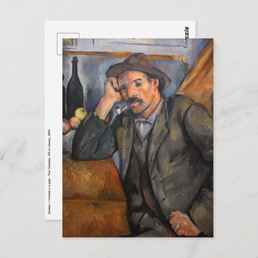 Paul Cezanne - Smoker Postkarte (Vorne/Hinten)