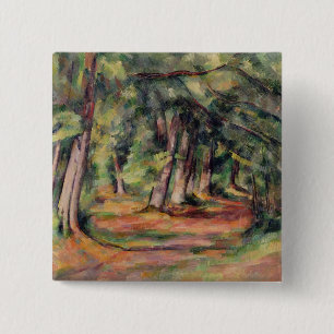 Paul Cezanne   Sous-bois 1890-94 Button