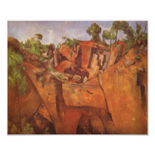 Paul Cezanne Steinbruch Bibemus Fotodruck (Vorne)