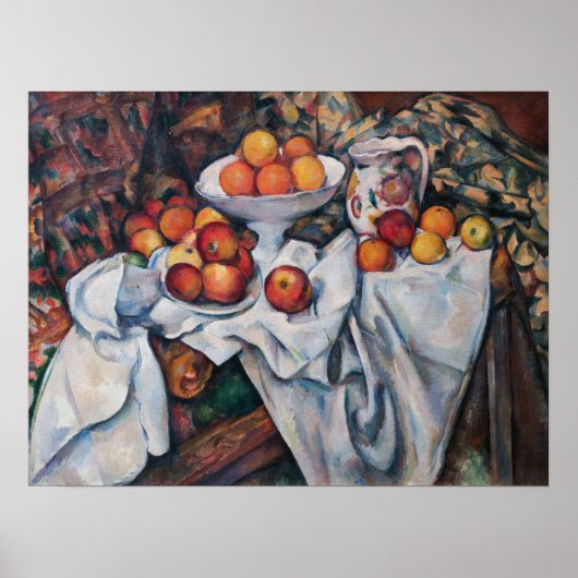 Paul Cezanne - Still Life, Apples and Oranges Poster (Vorne)