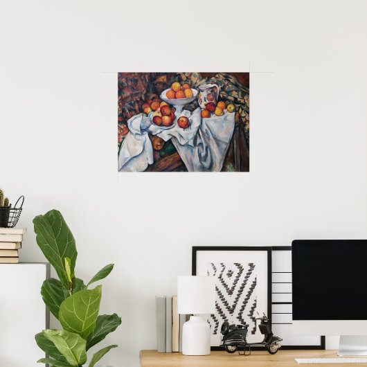 Paul Cezanne - Still Life, Apples and Oranges Poster (Heimbüro)
