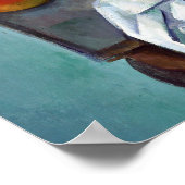 Paul Cezanne Still Life Apples and Primroses Poster (Ecke)