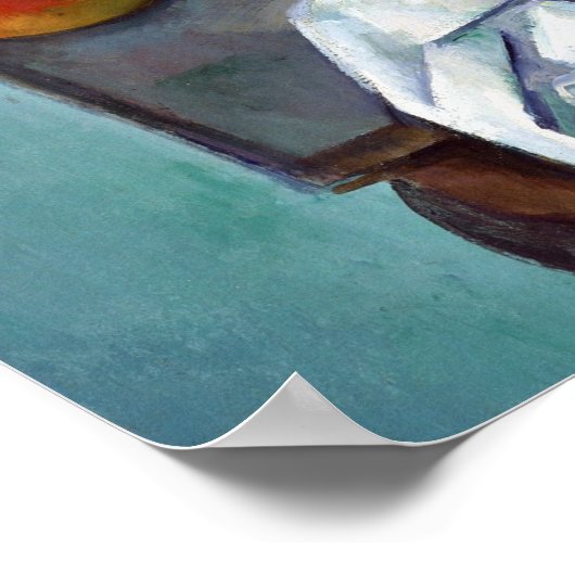 Paul Cezanne Still Life Apples and Primroses Poster (Ecke)