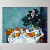 Paul Cezanne Still Life Apples and Primroses Poster (Vorne)