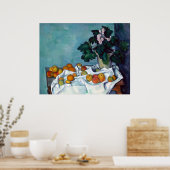 Paul Cezanne Still Life Apples and Primroses Poster (Küche)