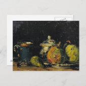 Paul Cezanne | Still Life, c.1865 Postkarte (Vorne/Hinten)