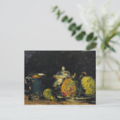 Paul Cezanne | Still Life, c.1865 Postkarte (Stehend Vorderseite)