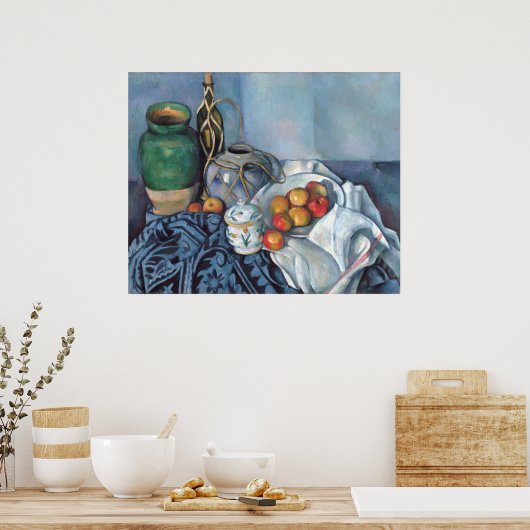 Paul Cézanne Still Life mit Äpfeln Poster (Küche)