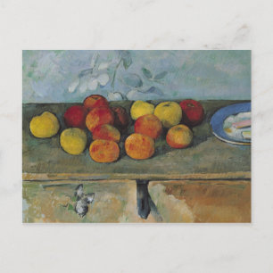 Paul Cezanne   Still life of apples and biscuits,  Postkarte