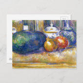 Paul Cezanne Still Life Watermelon Pomegranates Postkarte (Vorne/Hinten)