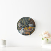 Paul Cezanne | Still Life with Apples and Peaches, Runde Wanduhr (Zuhause)