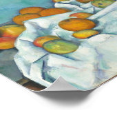 Paul Cézanne Still Life with Apples and Primroses Poster (Ecke)