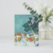 Paul Cézanne Still Life with Apples and Primroses Postkarte (Stehend Vorderseite)