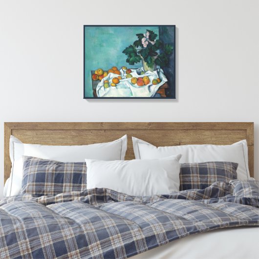 Paul Cezanne Still Life With Apples Fine Art Leinwanddruck (Insitu (Schlafzimmer))