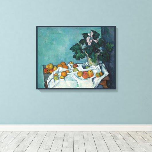 Paul Cezanne Still Life With Apples Fine Art Leinwanddruck (Insitu (Holzboden))