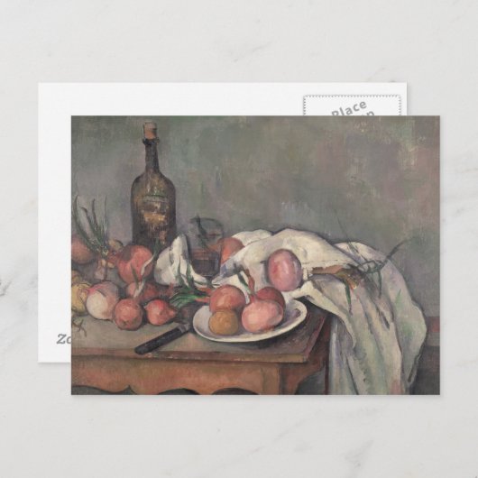 Paul Cezanne | Still Life with Onions, c.1895 Postkarte (Vorne/Hinten)