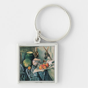 Paul Cezanne  Still Life with Pitcher and Aubergi Schlüsselanhänger