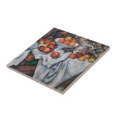 Paul Cezanne - Stillleben, Äpfel und Orange Fliese (Seite)