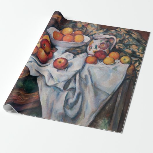 Paul Cezanne - Stillleben, Äpfel und Orange Geschenkpapier (Ungerollt)