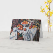 Paul Cezanne - Stillleben, Äpfel und Orange Karte (Gelbe Blume)
