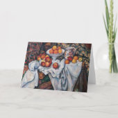 Paul Cezanne - Stillleben, Äpfel und Orange Karte (Vorderseite)