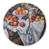 Paul Cezanne - Stillleben, Äpfel und Orange Keramikknauf (Vorderseite)