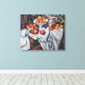 Paul Cezanne - Stillleben, Äpfel und Orange Leinwanddruck (Insitu (Holzboden))