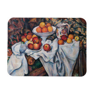 Paul Cezanne - Stillleben, Äpfel und Orange Magnet