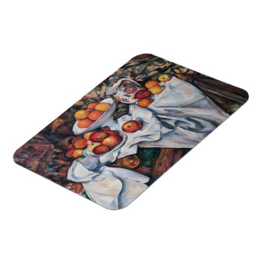 Paul Cezanne - Stillleben, Äpfel und Orange Magnet (Linke Seite)