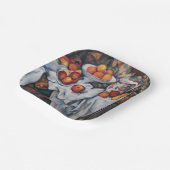 Paul Cezanne - Stillleben, Äpfel und Orange Pappteller (Gewinkelt)