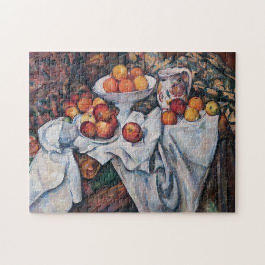 Paul Cezanne - Stillleben, Äpfel und Orange Puzzle (Horizontal)