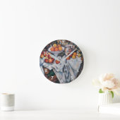 Paul Cezanne - Stillleben, Äpfel und Orange Runde Wanduhr (Zuhause)