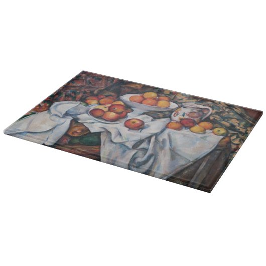 Paul Cezanne - Stillleben, Äpfel und Orange Schneidebrett (Ecke)