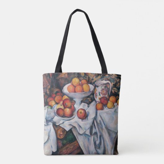 Paul Cezanne - Stillleben, Äpfel und Orange Tasche (Rückseite)