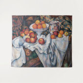 Paul Cezanne - Stillleben, Äpfel und Orange Wandteppich (Vorderseite (Horizontal))