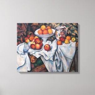 Paul Cezanne - Stillleben, Äpfel und Orangen Leinwanddruck