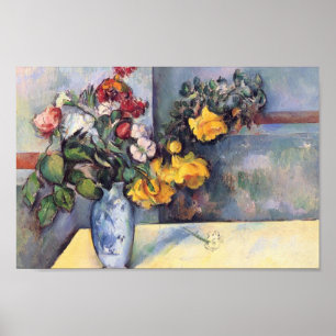 Paul Cezanne - Stillleben - Blume in einer Vase Poster