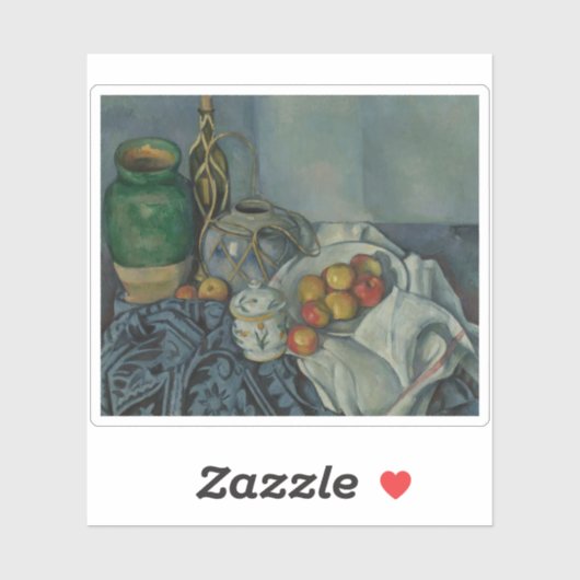 Paul Cézanne - Stillleben mit Äpfeln Aufkleber (Blatt)