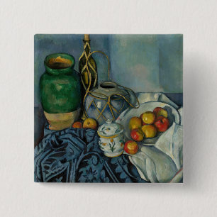 Paul Cezanne - Stillleben mit Äpfeln Button