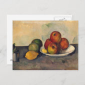 Paul Cezanne | Stillleben mit Äpfeln, c.1890 Postkarte (Vorne/Hinten)