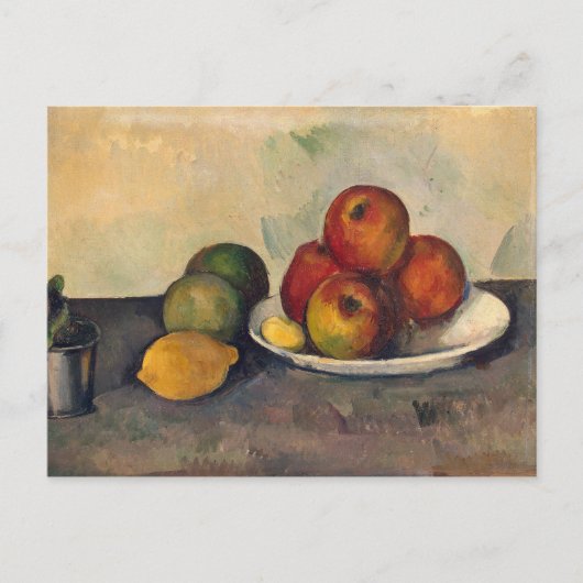 Paul Cezanne | Stillleben mit Äpfeln, c.1890 Postkarte (Vorderseite)