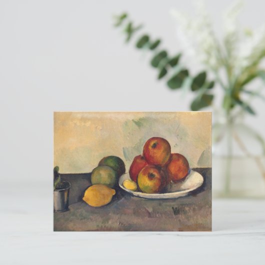 Paul Cezanne | Stillleben mit Äpfeln, c.1890 Postkarte (Stehend Vorderseite)