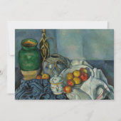 Paul Cezanne - Stillleben mit Äpfeln Dankeskarte (Vorderseite)