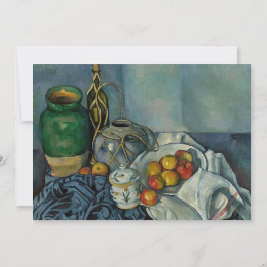 Paul Cezanne - Stillleben mit Äpfeln Einladung (Vorderseite)
