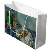 Paul Cezanne - Stillleben mit Äpfeln Große Geschenktüte (Vorderseite Schrägansicht)