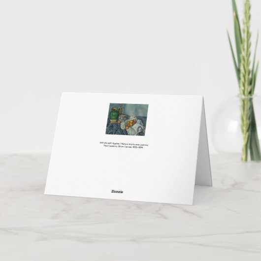 Paul Cezanne - Stillleben mit Äpfeln Karte (Rückseite)