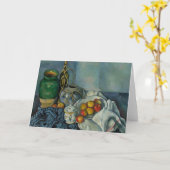 Paul Cezanne - Stillleben mit Äpfeln Karte (Gelbe Blume)