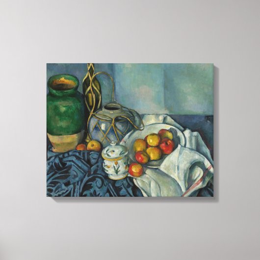 Paul Cezanne - Stillleben mit Äpfeln Leinwanddruck (Vorderseite)