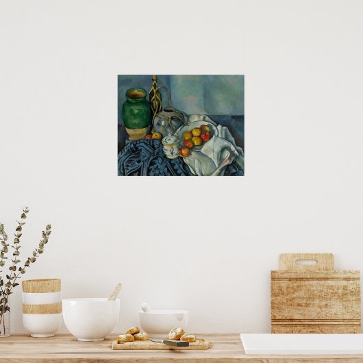 Paul Cezanne - Stillleben mit Äpfeln Poster (Küche)